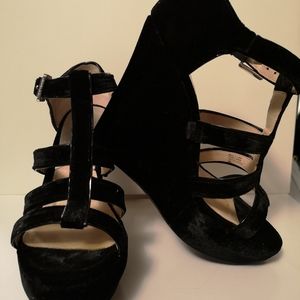 Michael Kors black platform wedges